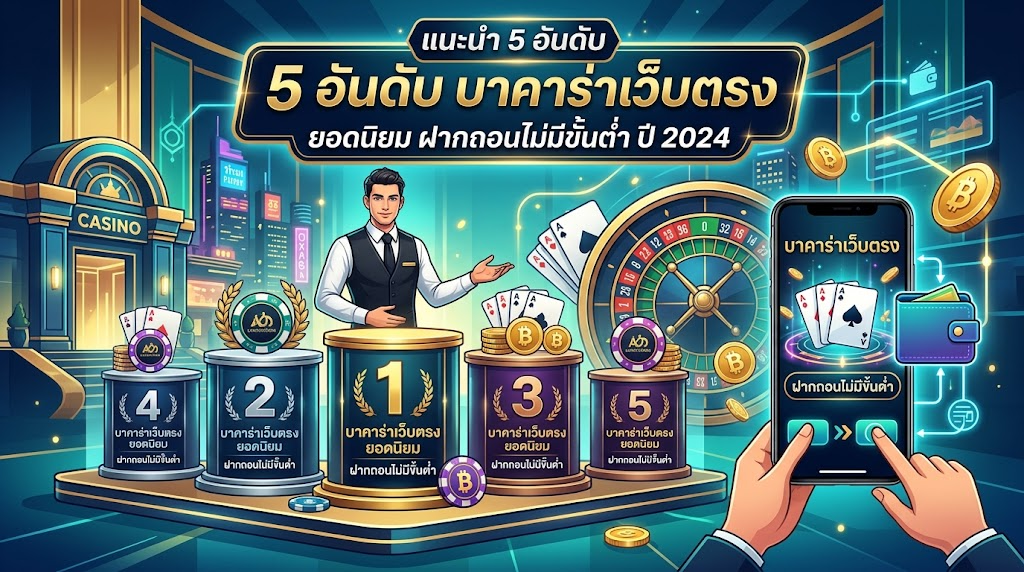 วิธีการฝาก-ถอนเงินกับบาคาร่าเว็บตรง ฝากถอนไม่มีขั้นต่ำ ระบบออโต้