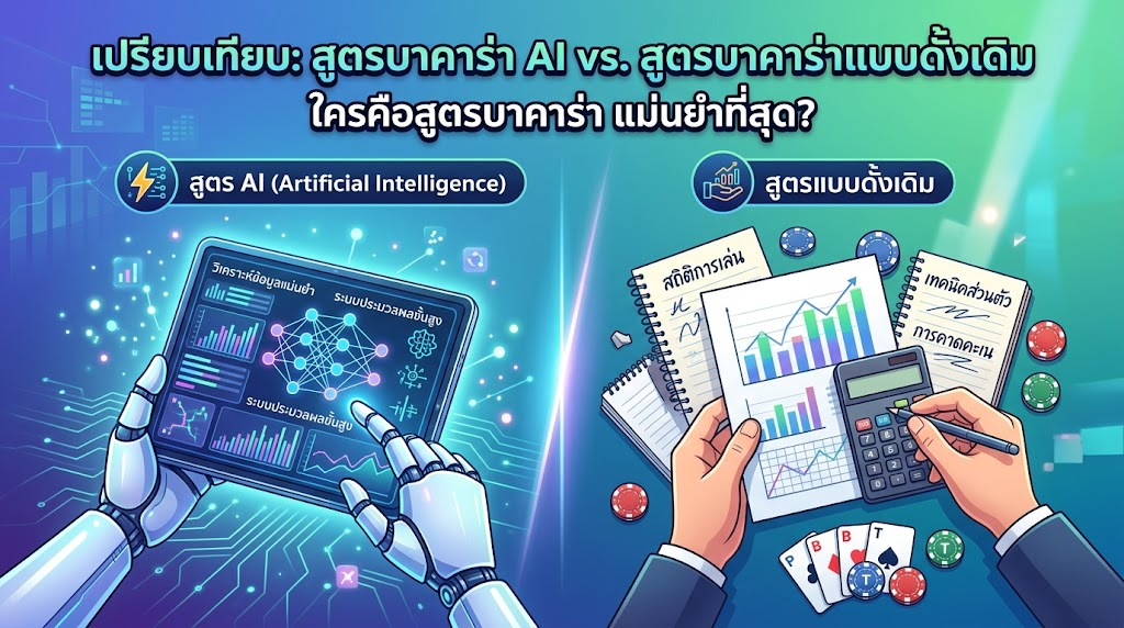 เปรียบเทียบ: สูตรบาคาร่า AI vs. สูตรบาคาร่าแบบดั้งเดิม