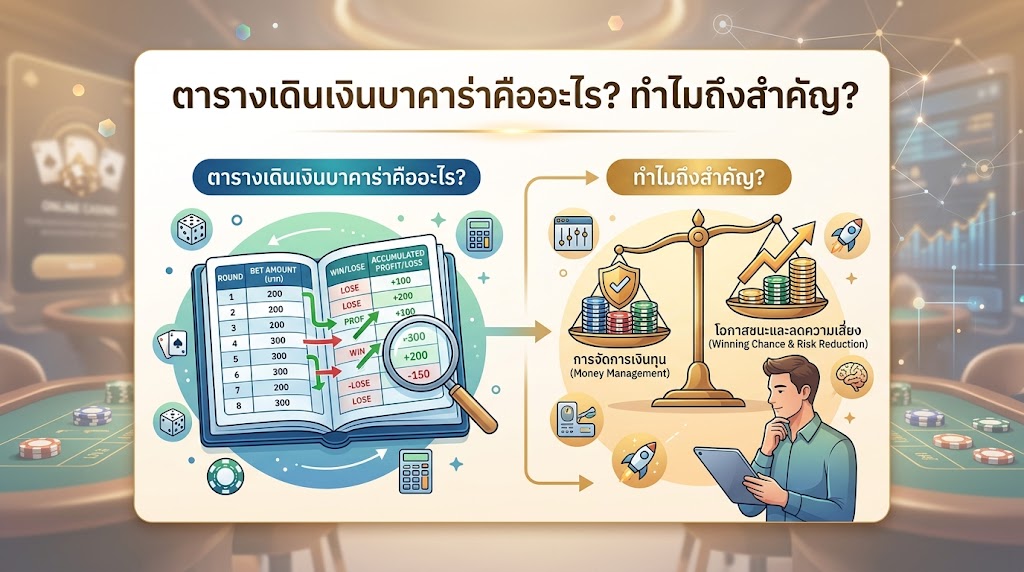 แนะนำ ตาราง เดิน เงิน บา คา ร่า หลากหลายรูปแบบยอดนิยม