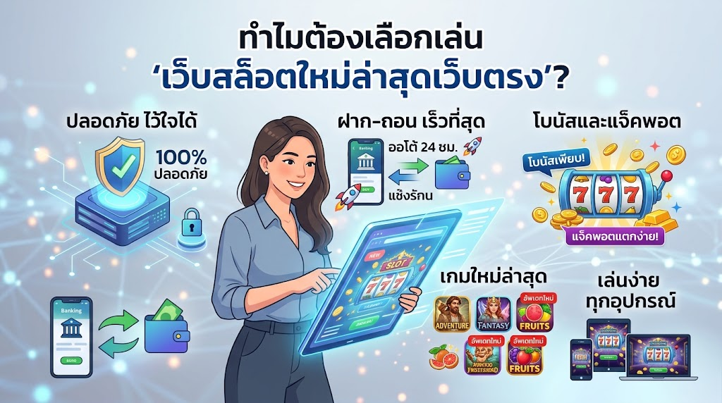 อนาคตของ เว็บสล็อตเว็บตรง: เทคโนโลยีและนวัตกรรมที่จะเปลี่ยนวงการ