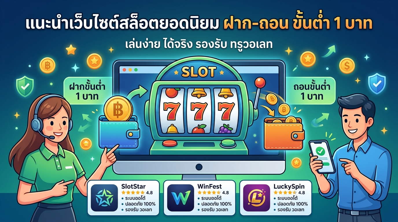 ฝากถอน ขั้นต่ำ 1 บาท คืออะไร ทำไมถึงเป็นที่นิยม?