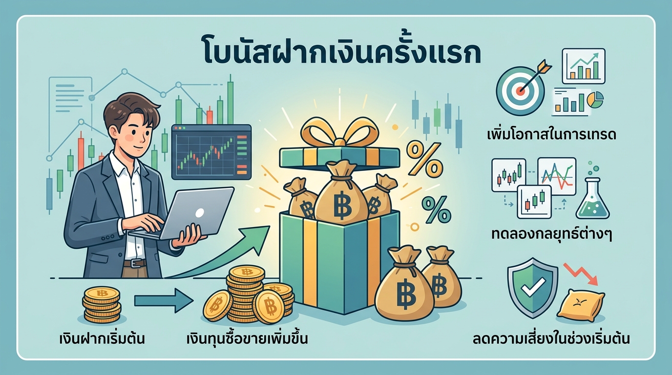 โบนัสฝากเงินครั้งแรกคืออะไร และทำไมถึงสำคัญสำหรับเทรดเดอร์มือใหม่?