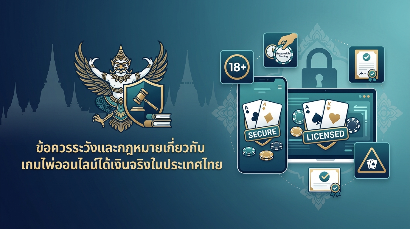 วิธีเลือกแพลตฟอร์ม 'เกมไพ่ออนไลน์ ได้เงินจริง' ที่ปลอดภัยและน่าเชื่อถือ