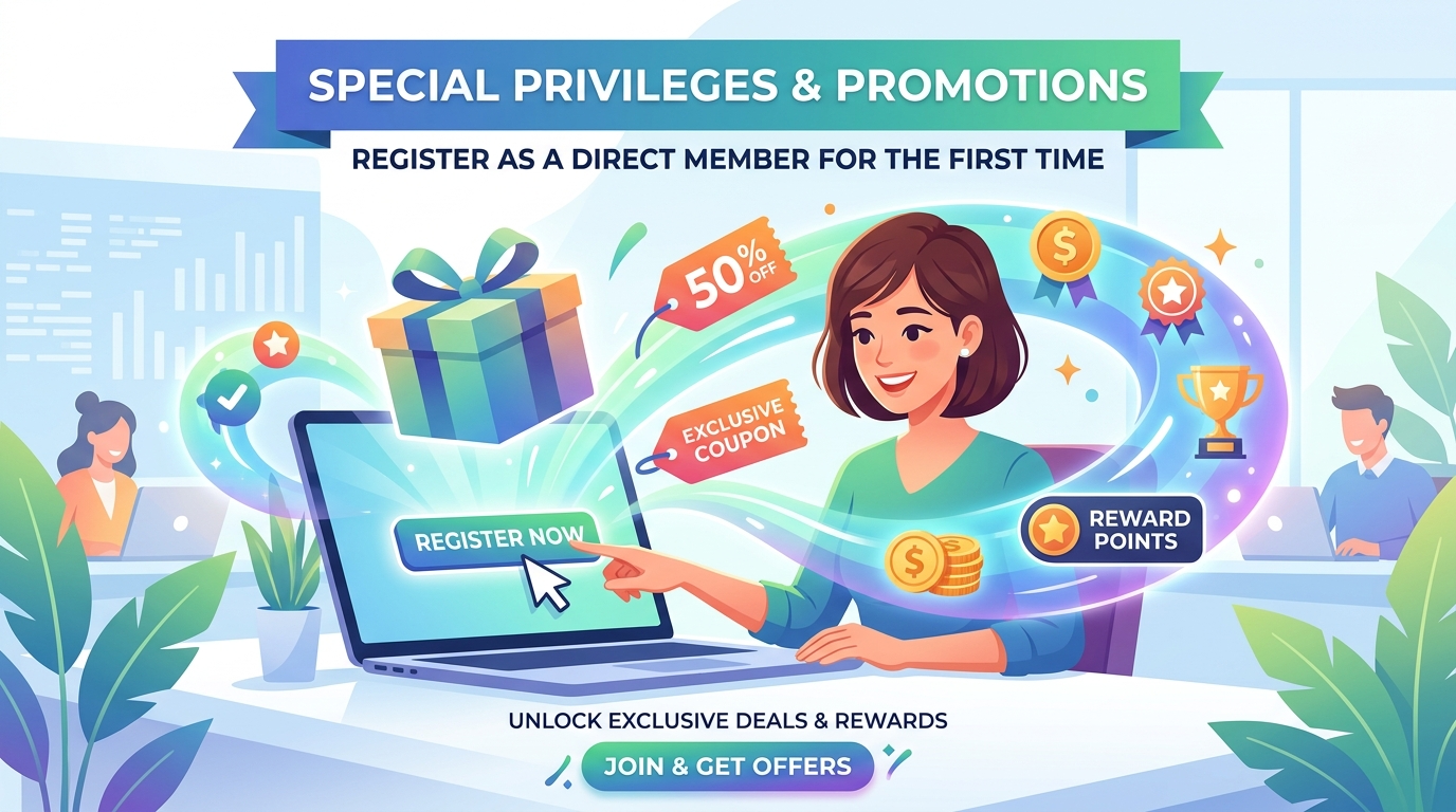 สิทธิพิเศษและโปรโมชั่นเมื่อ สมัครสมาชิกเว็บตรง ครั้งแรก