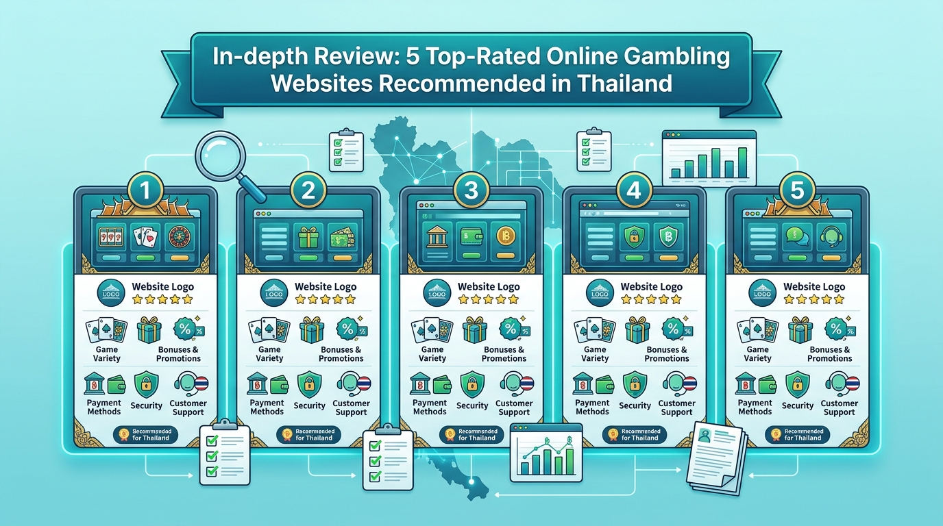 รีวิวเชิงลึก: 5 เว็บพนันออนไลน์อันดับ 1 ที่แนะนำในประเทศไทย