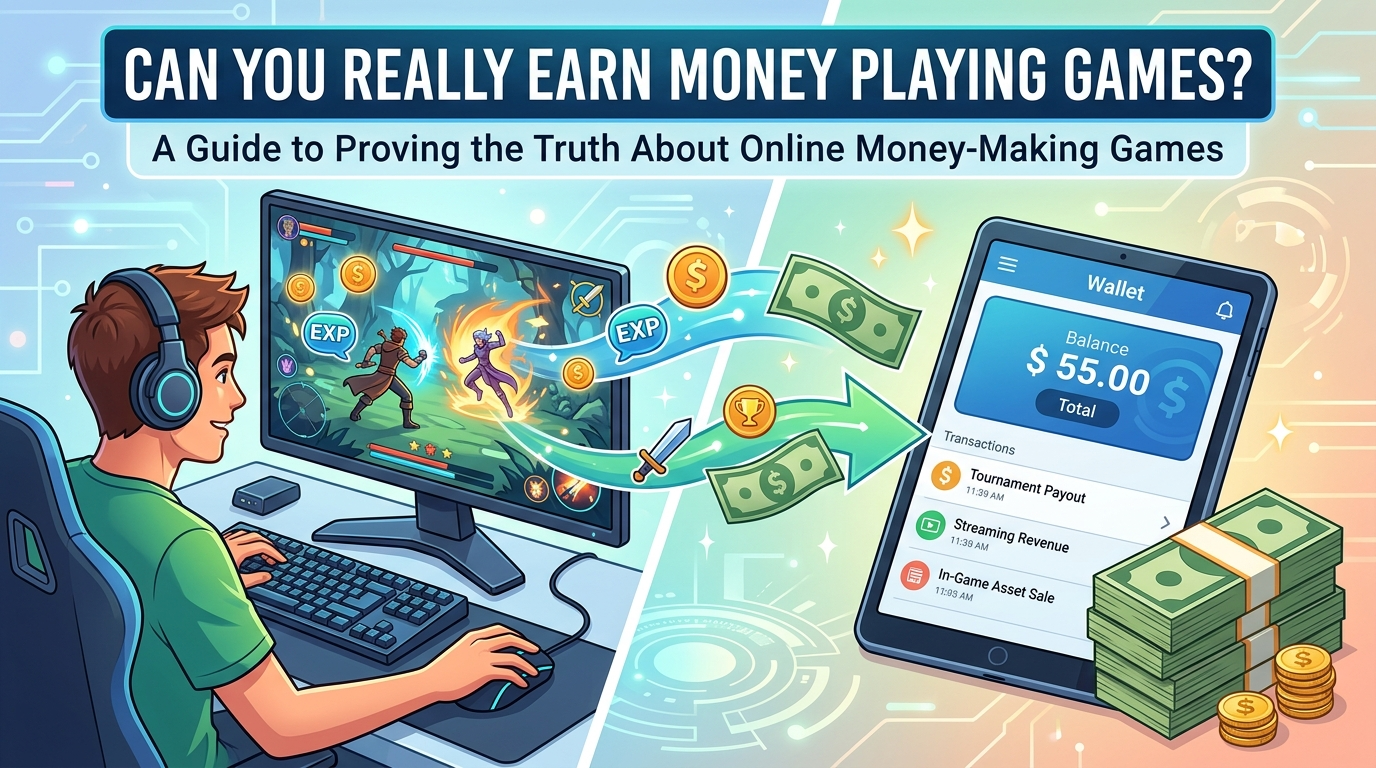 วิธีเล่นเกมออนไลน์ให้ได้เงินจริง: เคล็ดลับและกลยุทธ์เพิ่มรายได้
